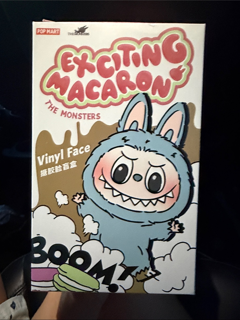 POP MART Exciting Macaron The Monsters Vinyl Face Toy - Blue